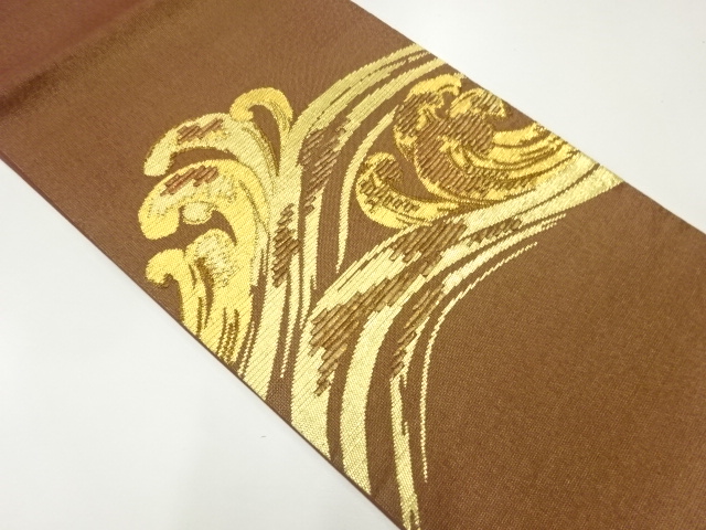 JAPANESE FUKURO OBI / WOVEN ROUGH WAVE